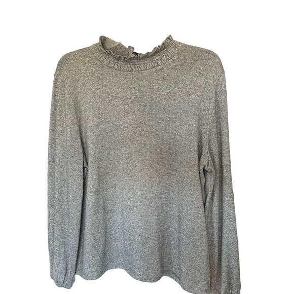 Talbots sweater. Grey/Silver with Velvet Bow Tie 
Size XL - Picture 2 of 14